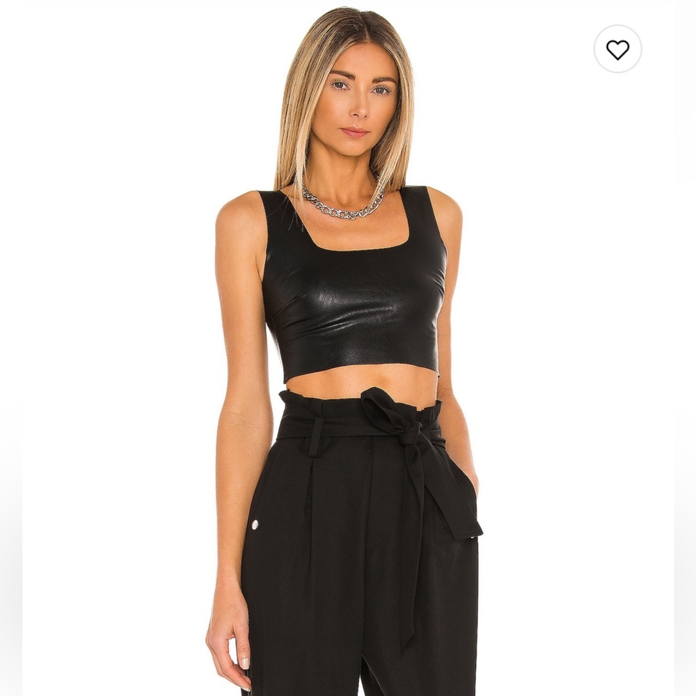 Commando Faux Leather Crop Top from Revolve
